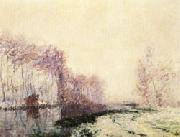 Gustave Loiseau The Eure River in Winter oil painting reproduction